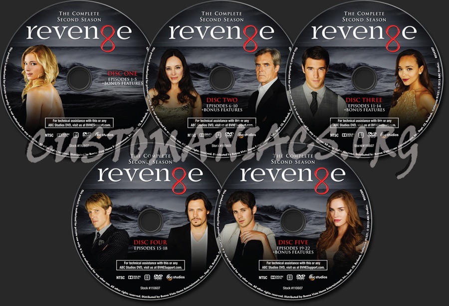 Revenge Season 2 dvd label