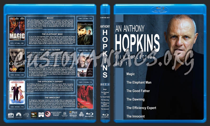 Anthony Hopkins Film Collection - Set 1 blu-ray cover