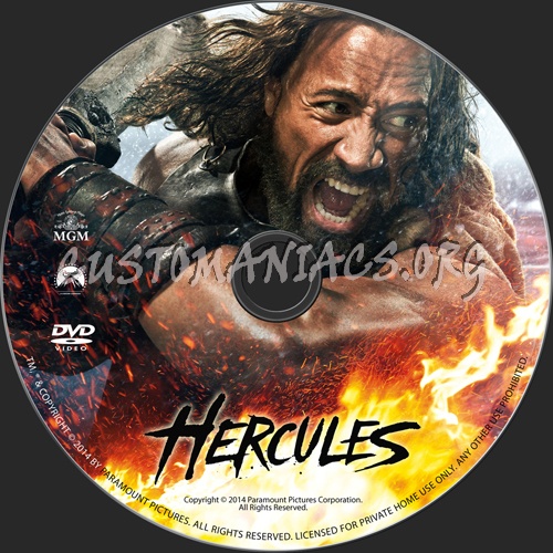 Hercules dvd label