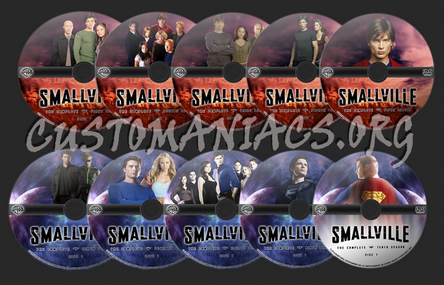 Smallville TV Collection dvd label