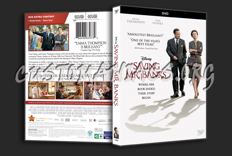 Saving Mr Banks dvd cover