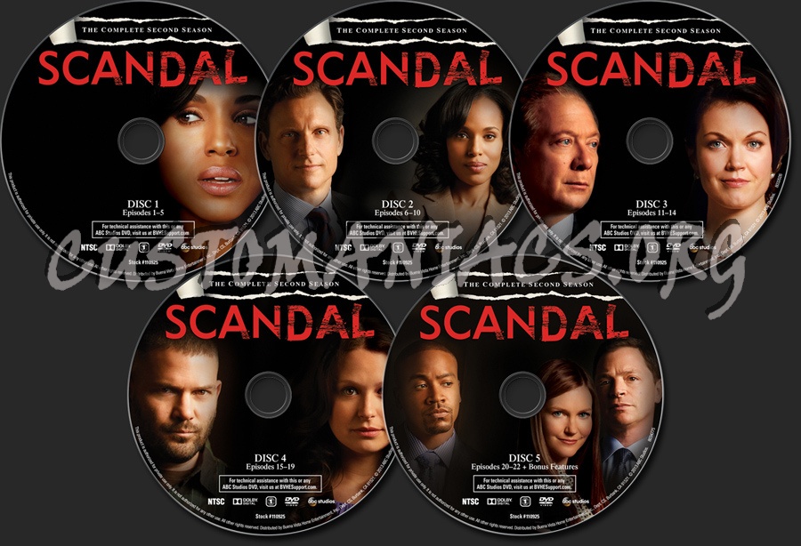 Scandal Season 2 dvd label