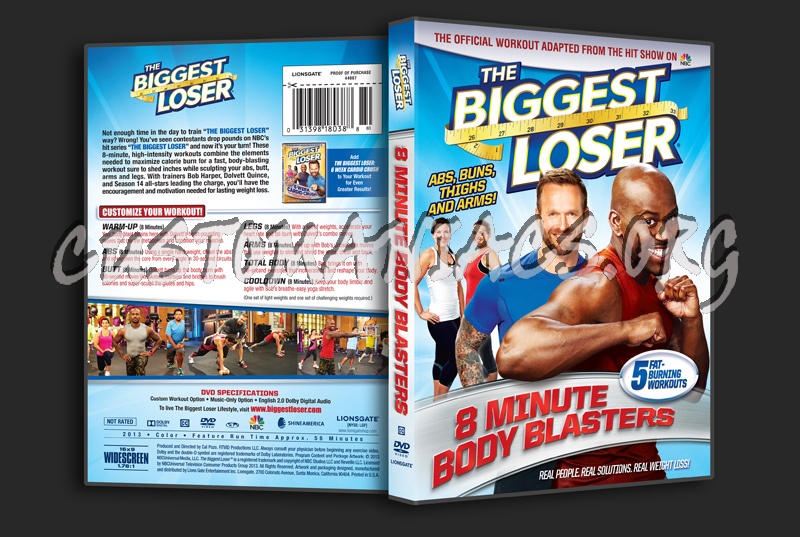 The Biggest Loser 8 Minute Body Blasters dvd cover