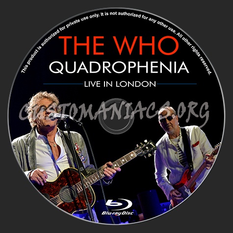 The Who Quadrophenia (live in London 2014) blu-ray label