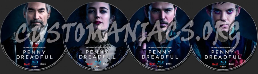 Penny Dreadful Season 1 blu-ray label