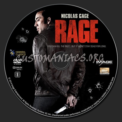 Rage dvd label