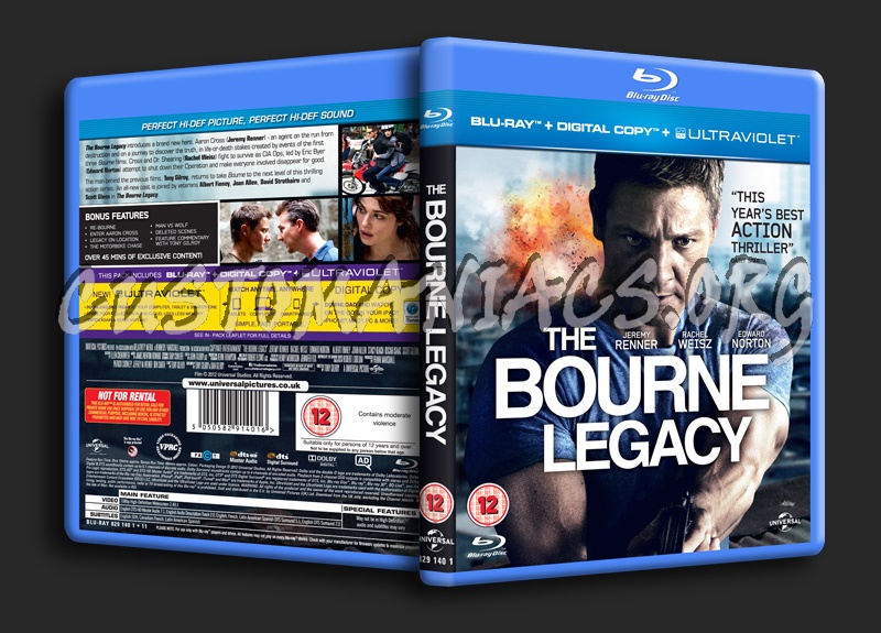 The Bourne Legacy blu-ray cover