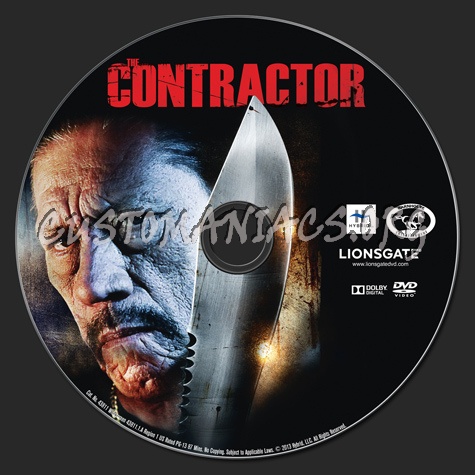 The Contractor dvd label