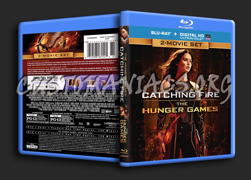 The Hunger Games 2-Movie Set blu-ray cover