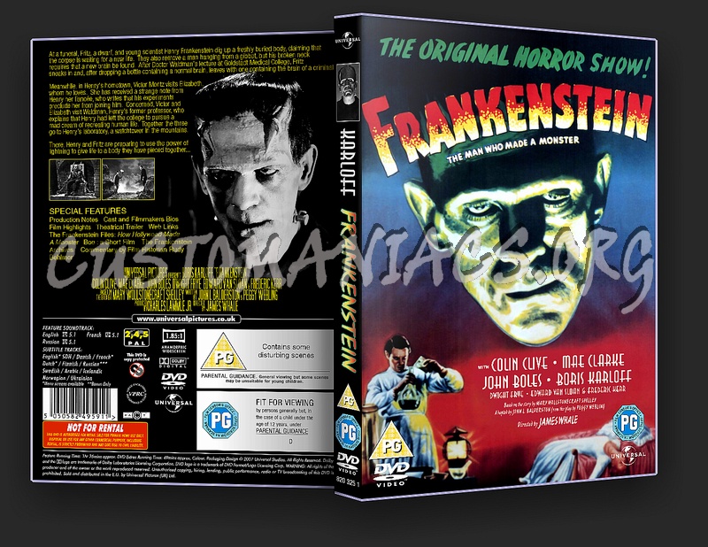 Frankenstein dvd cover