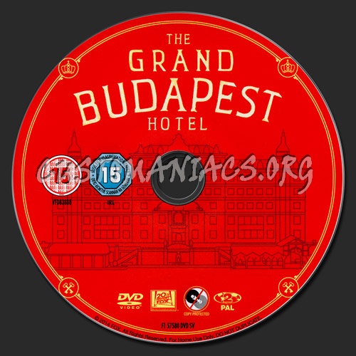 The Grand Budapest Hotel dvd label