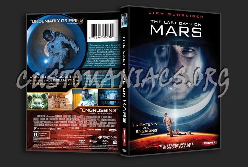 The Last Days on Mars dvd cover