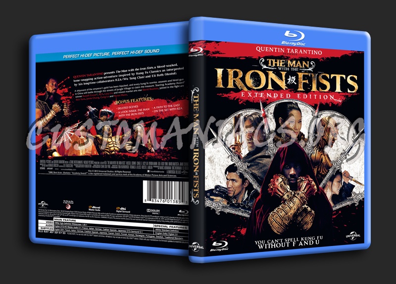 The Man With the Iron Fists blu-ray cover