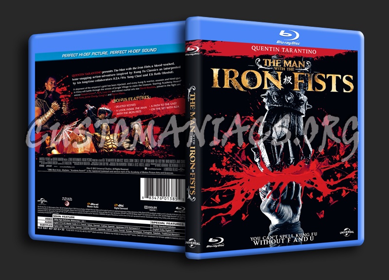 The Man With the Iron Fists blu-ray cover