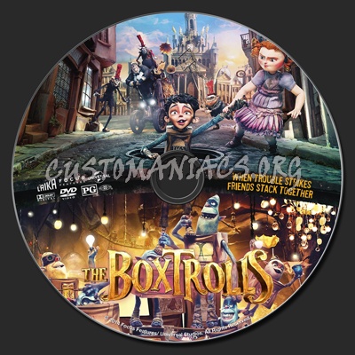 The Boxtrolls dvd label