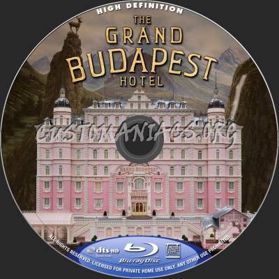 The Grand Budapest Hotel blu-ray label