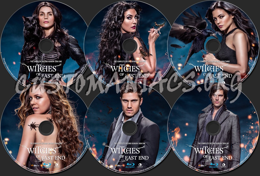 Witches of East End Season 2 blu-ray label