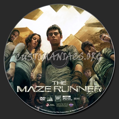 The Maze Runner dvd label