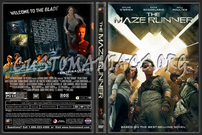 The Maze Runner dvd cover