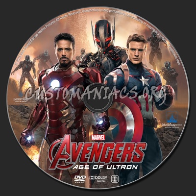 Avengers: Age of Ultron dvd label