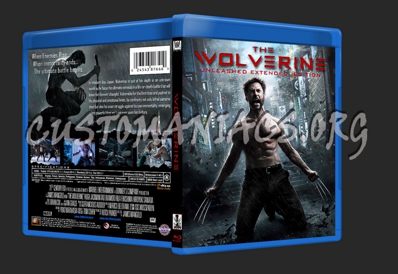The Wolverine Extended Edition blu-ray cover