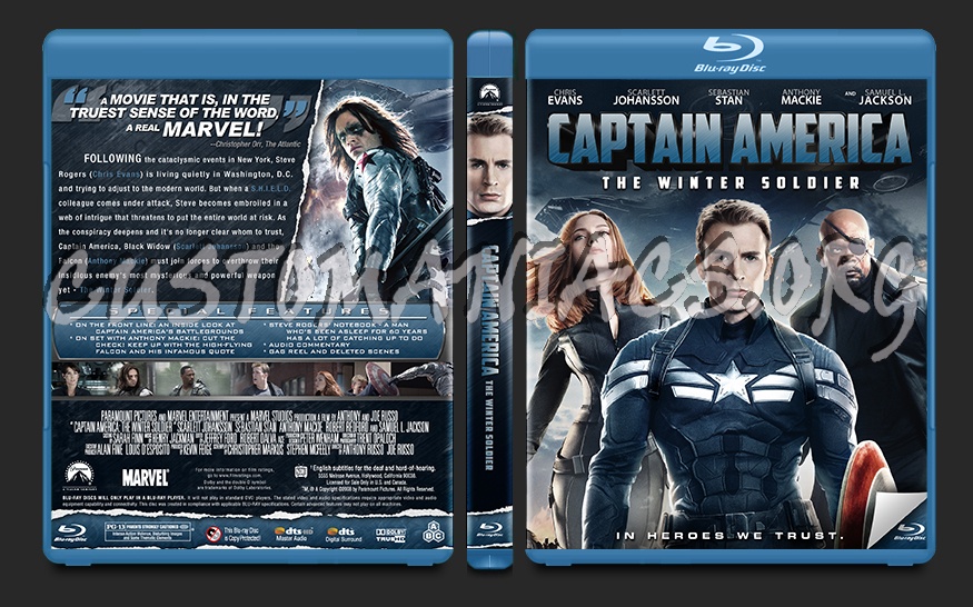 Captain America The Winter Soldier blu-ray cover