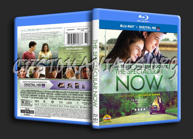 The Spectacular Now blu-ray cover