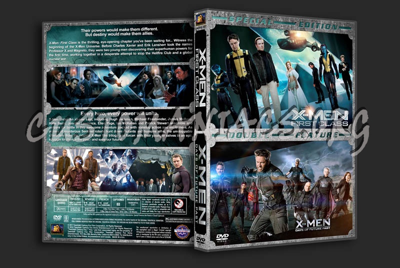 X-Men: First Class \ X-Men: Days of Future Past Double dvd cover