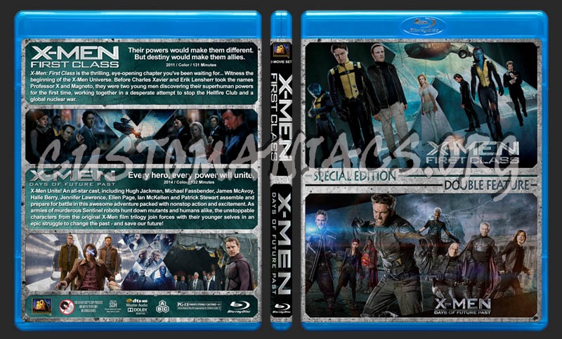 X-Men: First Class \ X-Men: Days of Future Past Double blu-ray cover