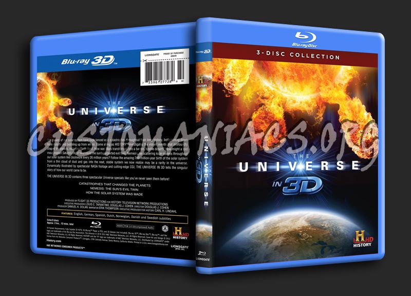 The Universe in 3D blu-ray cover