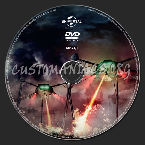The War of the Worlds Live From the O2 dvd label