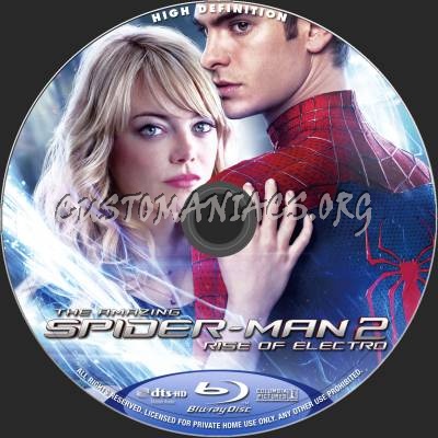 The Amazing Spider-Man 2 (2D+3D) blu-ray label
