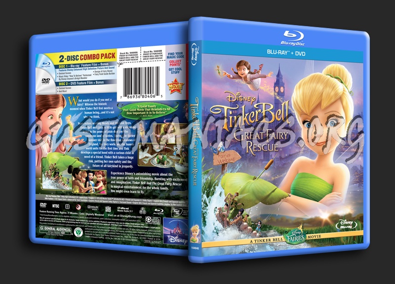 Tinker Bell and the Great Fairy Rescue blu-ray cover