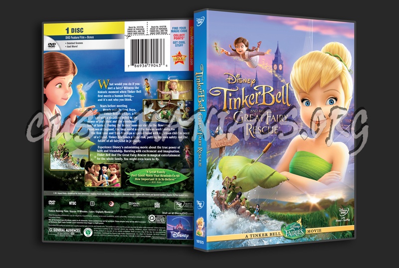 Tinker Bell and the Great Fairy Rescue dvd cover