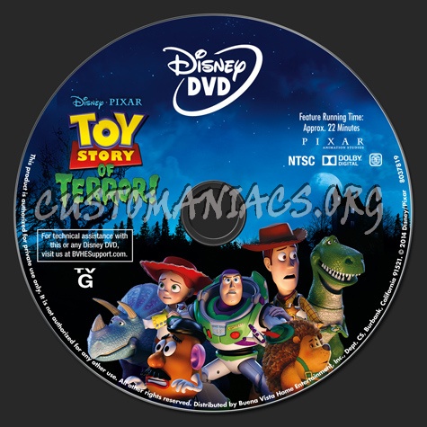 Toy Story of Terror! dvd label