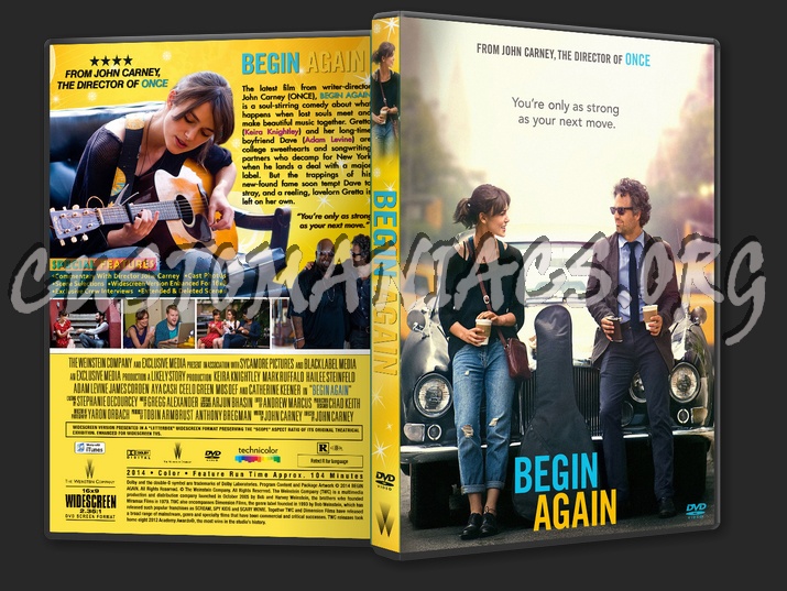 Begin Again dvd cover