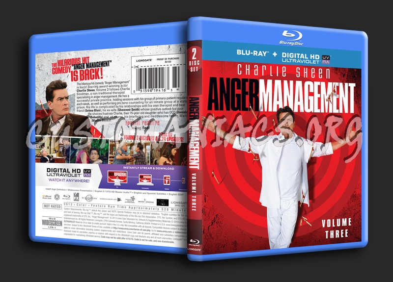 Anger Management Season 3 blu-ray cover