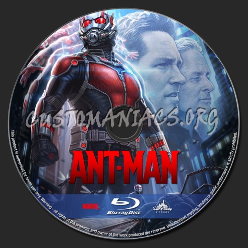 Ant-Man blu-ray label