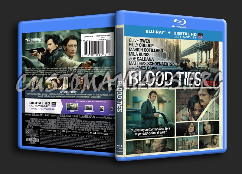 Blood Ties blu-ray cover