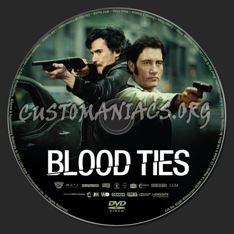 Blood Ties dvd label