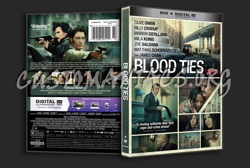 Blood Ties dvd cover