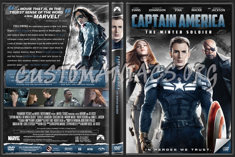 Captain America The Winter Soldier dvd cover