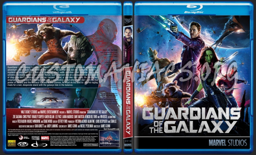 Guardians of the Galaxy - Marvel Collection blu-ray cover