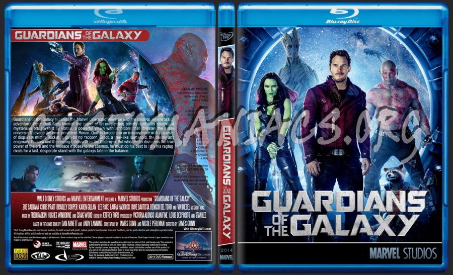 Guardians of the Galaxy - Marvel Collection blu-ray cover