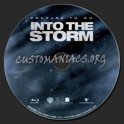 Into The Storm blu-ray label