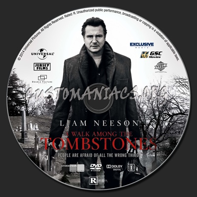 A Walk Among the Tombstones dvd label