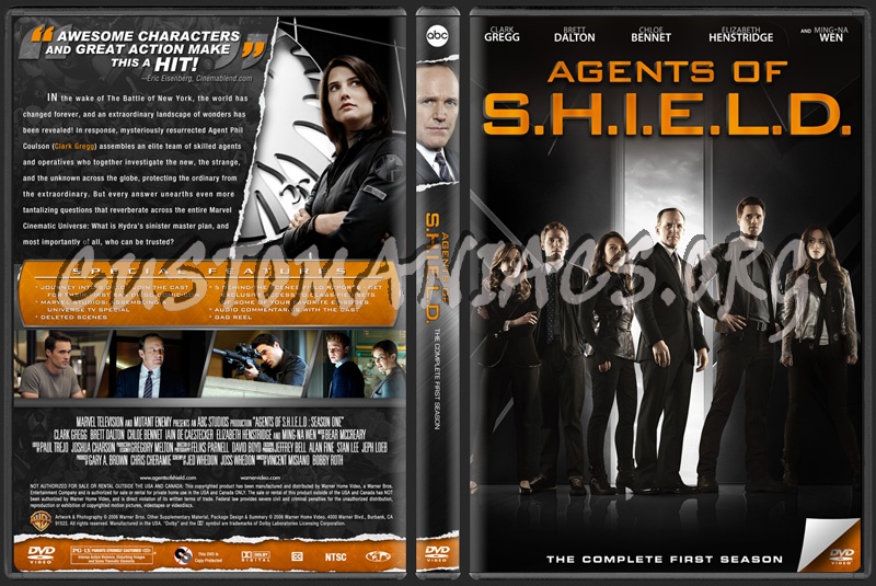 Agents of S.H.I.E.L.D. Season One dvd cover