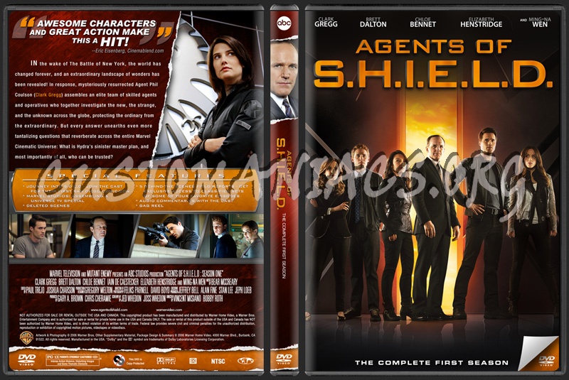 Agents of S.H.I.E.L.D. Season One dvd cover