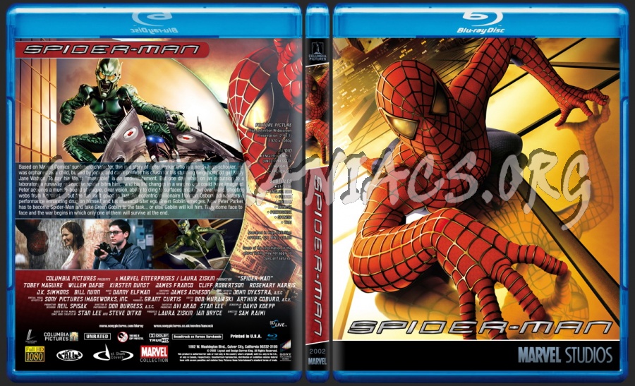 Spider-Man - Marvel Collection blu-ray cover