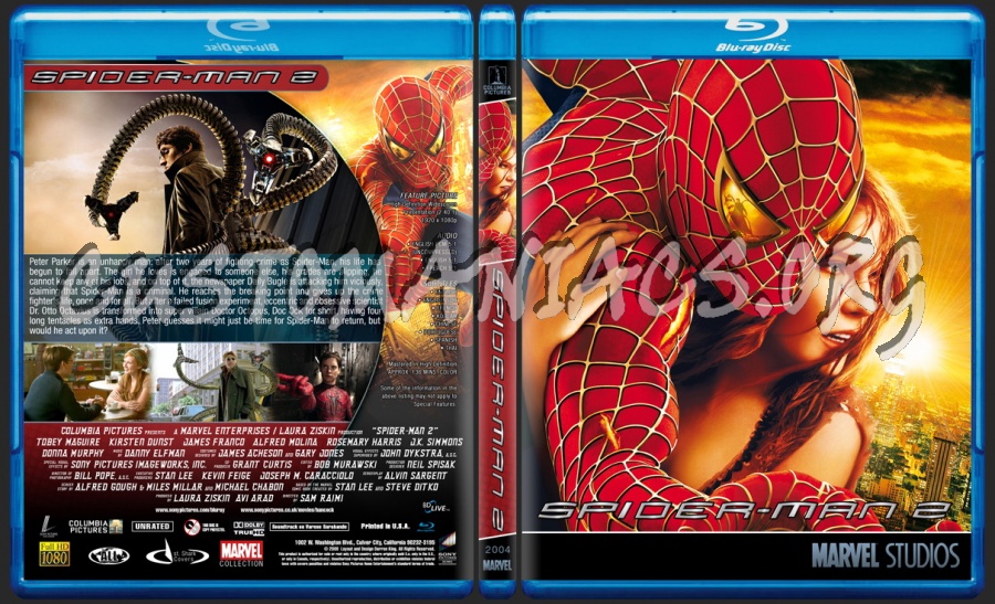 Spider-Man 2 - Marvel Collection blu-ray cover